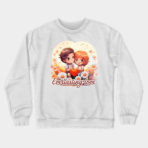 Everlasting love Crewneck Sweatshirt by JessCrafts